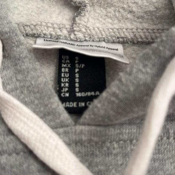 Hybrid Apparel Harvard University heather gray logo hoodie - Picture 3 of 6